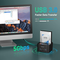 Docking Station HDD Multifungsi FIDECO, Driver Hard Disk Eksternal 16TB, Dock Kloning SATA, Clonador De Disco Du