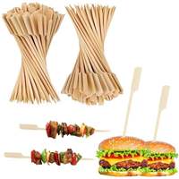 Prix d'usine, vente en gros, brochettes plates de qualité supérieure pour barbecue au charbon, brochettes jetables en bambou Teppo écologiques en vrac