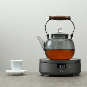 Table de cuisson à <span class=keywords><strong>induction</strong></span> portable 1200W, mini cuisinière électrique à brûleur unique avec affichage numérique <span class=keywords><strong>pour</strong></span> le thé et le café - Product Image 3