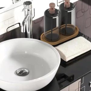 Plateau de rangement en bambou <span class=keywords><strong>pour</strong></span> cuisine à domicile technique de laque unique salle de bain organisateur cosmétique petit article <span class=keywords><strong>baignoire</strong></span> salon - Product Image 5