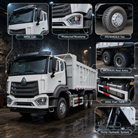 Camion benne HOWO NX 6x4 remis à neuf, 10 roues, capacité 40t, camion benne d'occasion Sinotruk avec benne haute résistance pour l'Afrique