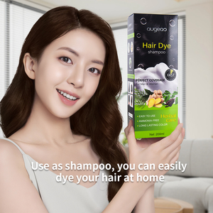 แชมพูย้อมผมสีดำถาวรสีเทาขาวพร้อมผ้าคลุมสมุนไพรออร์แกนิค - Product Image 3