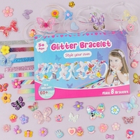 Accessoires de coiffure DIY pour filles Kit de bandeaux à la mode Matière plastique