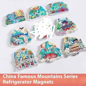 Imán de Resina Ecológico con Forma Artística de las Famosas Montañas de China, Recuerdos y Regalos Turísticos de Taishan y Huangshan, Tamaño Mediano - Product Image 2