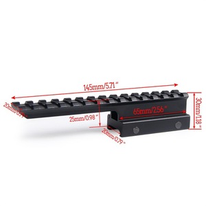 Soporte Óptico de Observación Directo de Fábrica 143 x 20 x 30mm Base de Conexión Elevadora de 14 Ranuras para Extensión Frontal Deportes al Aire Libre - Product Image 2
