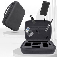 Siyoucase Nouvelle Arrivée Étui de Transport Antichoc pour Caméra d'Action, Étui Rigide Portable Noir en EVA avec Mousse Grille pour Appareil Photo