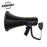 Altavoz de megáfono de plástico de fábrica con batería con megáfono portátil de 12V 50W Megáfono de CA de
