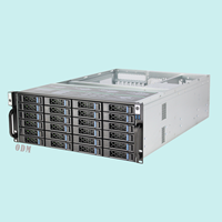 S465-24 6 Gb/S Expander Backplane Châssis de serveur remplaçable à chaud Conception Boîtier d'ordinateur Hot Plug Storage Server Chassis 4U 24 Bay