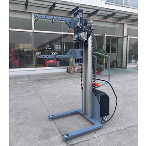 Elevador de pacas eléctrico, capacidad de carga de 100kg, apilador de barriles, elevador de volquete, 1,6 metros, elevador de pacas de rollos de papel con abrazadera - Product Image 4