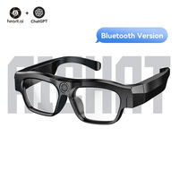 Lunettes Intelligentes avec Assistant Vocal IA, Audio Sans Fil BLE 5.2, Écran d'Affichage et Enregistrement Vidéo 2K