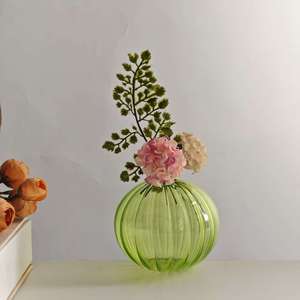 <span class=keywords><strong>Vaso</strong></span> <span class=keywords><strong>in</strong></span> Vetro Soffiato a Mano con Nervature, <span class=keywords><strong>Vaso</strong></span> Rotondo Colorato per Decorazioni Domestiche, Centrotavola per Matrimoni, <span class=keywords><strong>Vaso</strong></span> per <span class=keywords><strong>Fiori</strong></span> Idroponici - Product Image 3