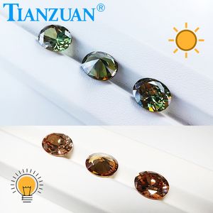 <span class=keywords><strong>Pietra</strong></span> Sciolta Ovale 7x9 8x10 in Diasporo Turco Gibbsite <span class=keywords><strong>Zultanite</strong></span> Verde-Giallo Cangiante Zirconia Cubica - Product Image 6