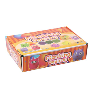 ของเล่นนกฮูกตาโตเรืองแสง TPR ของเล่นคลายเครียด ลูกบอลขนปุย - Product Image 5