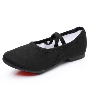 Zapatos de baile para profesores de lona al aire libre, zapatos de baile de Entrenamiento para mujeres, zapatos de <span class=keywords><strong>Ballet</strong></span> de tacón bajo para adultos - Product Image 4