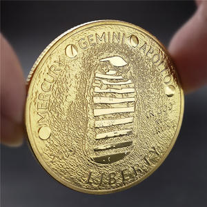 Pièce commémorative en argent et or avec impression UV pour le 50e anniversaire de l'atterrissage de la première personne sur la Lune - Product Image 3