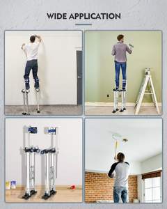 <span class=keywords><strong>Zancos</strong></span> para Paneles <span class=keywords><strong>de</strong></span> Yeso Ajustables <span class=keywords><strong>de</strong></span> 48\"-64\" para Adultos, <span class=keywords><strong>Zancos</strong></span> <span class=keywords><strong>de</strong></span> <span class=keywords><strong>Trabajo</strong></span> <span class=keywords><strong>de</strong></span> Acero con Rodilleras Protectoras para Paneles <span class=keywords><strong>de</strong></span> Yeso y Techos Suspendidos - Product Image 6