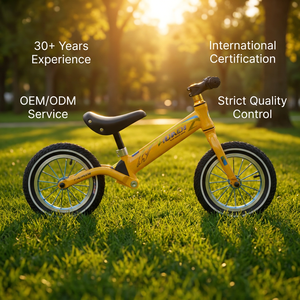 Vélo d'équilibre léger et coloré pour enfants avec pneus pneumatiques, siège réglable, sans pédales, pour garçons et filles - Product Image 1