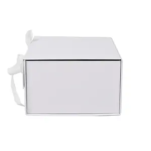 उच्च गुणवत्ता वाली लक्जरी बॉक्स cजा डी रेगालोस पैकेजिंग चुंबकीय तह कागज के साथ रिबन बंद