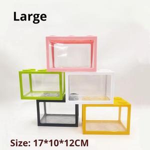 Jeneca Mini Aquarium Betta Fish Tank, Petit Fish Tank, Réservoir Acrylique Transparent de Bureau, Réservoir de <span class=keywords><strong>Poisson</strong></span> Lego, 17*10*12cm - Product Image 1