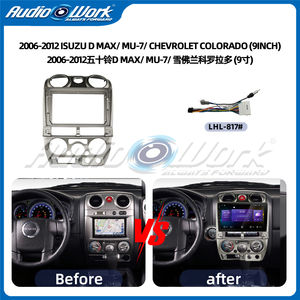 อุปกรณ์ตกแต่งภายในรถยนต์ขายดี กรอบหน้าจอรถยนต์ขนาด 9 นิ้ว สำหรับรถยนต์ <span class=keywords><strong>ISUZU</strong></span> D MAX/ <span class=keywords><strong>MU</strong></span>-<span class=keywords><strong>7</strong></span>/ CHEVROLET COLORADO ปี 2006-2012 กรอบสำหรับติดตั้ง GPS ในรถยนต์ - Product Image 2