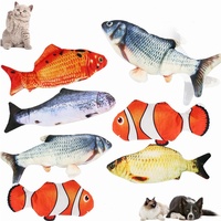 Mainan Ikan Listrik USB Lucu Bentuk Kartun Kucing, Ramah Lingkungan, Interaktif, Pelatihan, Plush ABS Waco, Menghilangkan Kebosanan, Dapat Digigit