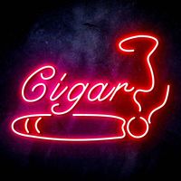 Enseigne personnalisée pour boutique de tabac, forme de cigarette, néon LED, enseigne néon pour magasin, enseigne publicitaire néon flexible pour boutique de tabac