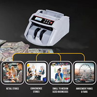 Détecteur de billets contrefaits portable professionnel haute vitesse 1000 pièces/min multi-devises UV/MG avec écran LCD et tri automatique des billets
