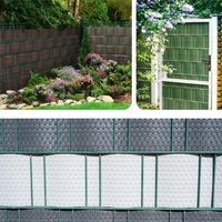 Clôture de Confidentialité en PVC Multicolore pour Maisons, Balcons - Barrière Protectrice Extérieure pour Jardin et Cour, Modélisation 3D, Étanche et Anti-UV