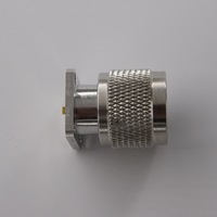 Connecteurs de type N mâle étanches pour antenne, 4 trous, 0,2/2,0 mm, avec embout TAB, câble coaxial RF, 17,5 mm², à bride carrée