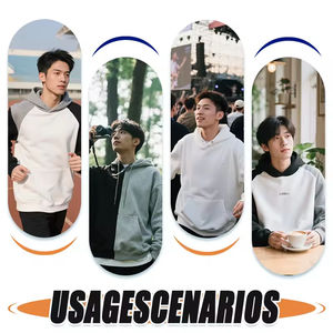 Sweat-shirt à capuche unisexe surdimensionné décontracté coupe-vent et imperméable avec logo imprimé personnalisé pour hommes – Collection Hiver - Product Image 6