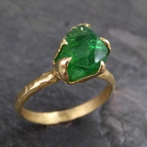 Ensemble de bagues pour homme en argent vert avec météorite Elden Ring, plaqué rhodium, assorti pour les couples, pour une fête ou un anniversaire - Product Image 4
