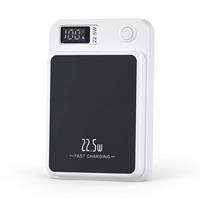 Batterie externe portable magnétique sans fil Real Standard Mini 10000mAh avec affichage numérique et charge ultra-rapide 22.5W