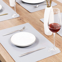 Napperon de salle à manger en silicone flexible avec impression de logo personnalisé pour enfants Tapis de table de cuisson