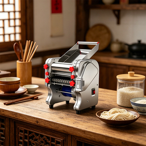 Laminadora de Masa de Bajo Ruido para Panadería y Pizzería, 550W 750W, Acero Inoxidable, CE, con Engranajes de Nailon - Product Image 4