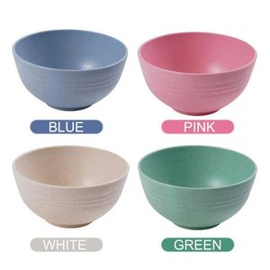 <b>Plate</b> <b>Bowl</b> Cup Salad Wheat Straw <b>Bowls</b> Set - Product Image 2