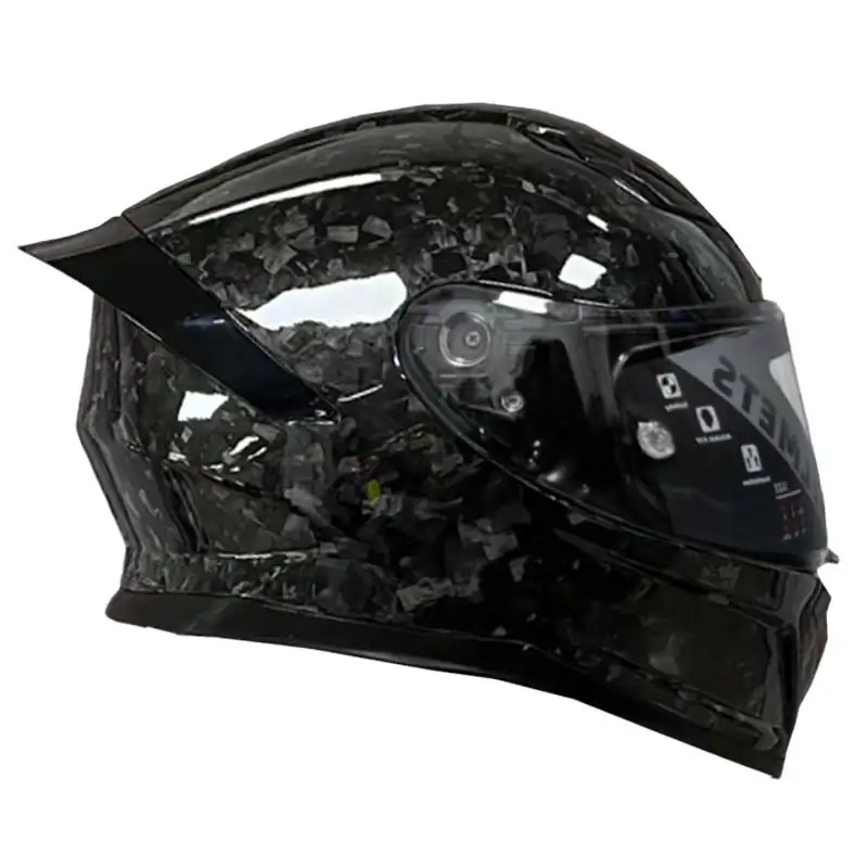 Nuovo casco da moto europeo in fibra di carbonio personalizzato di alta qualità