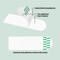 Crochets muraux multifonctionnels en PVC écologique Prodigy HS51, robustes, 2 pièces, pour cuisine et salon