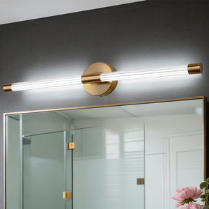 Lámpara de Pared LED de Hierro de Estilo Nórdico Moderno con Tira Dorada para Dormitorio, Sala de Estar, Pared de Fondo y Baño - Product Image 1