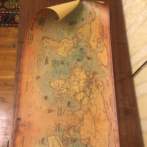 Décor à la maison 71*36cm carte du monde <span class=keywords><strong>Vintage</strong></span> Journal affiche rétro monde Globe carte personnalisé Atlas affiche décoration maison accessoires - Product Image 5