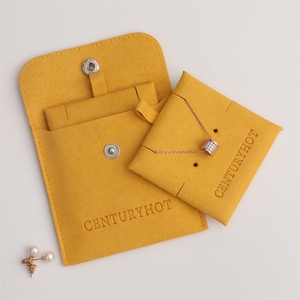 PUPPYSEW 8*8cm Microfiber Jewelry Bag With Insert High Quality Velvet Jewelry Pouch Bag Jewelry Packaging Pouch - Product Image 2