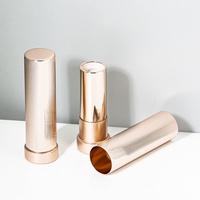 Tube de baume à lèvres torsadé en aluminium métallisé vide, personnalisable, de qualité supérieure, pour marque privée, en gros, pour maquillage et baume à lèvres