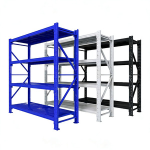 Étagères de stockage légères 300 kg par niveau pour garage et entrepôt, rayonnages sans boulons, étagères empilables - Product Image 1