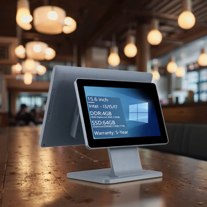 Système de point de vente tout-en-un ultra-fin de 15,6 pouces Android/Win10/11/Linux, terminal de point de vente, <span class=keywords><strong>caisse</strong></span> enregistreuse pour les marchés américain et européen - Product Image 1