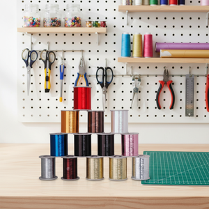 Fil à broder de type M en polyester/métallique, haute ténacité, antibactérien, anti-UV, pour tricot, couture, tissage et tricot à la main - Product Image 5