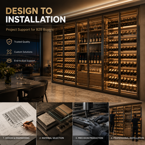 <strong>Modern</strong> Luxury Glass Door Bar <strong>Wine</strong> Cabinet for Private <strong>Wine</strong> Cellar Custom Commercial LED Liquor Display <strong>Rack</strong> - Product Image 5