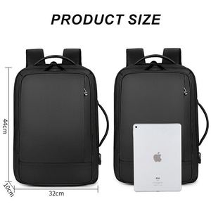 Custom 16 Inch Business Laptop Bags <b>Pack</b> With Logo Supplier USB Charging Travel Mochilas <b>Women</b> Men Travel Backpack Customizable - Product Image 4