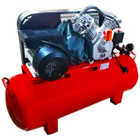 Compresseur d'air à piston YiBang 2,2 KW 3 CV 250 L/min 8 bars 220 V 60 Hz triphasé à entraînement par courroie portable alimenté par courant alternatif