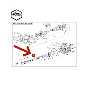 Arbre arrière 9CRB-300110 pour CF MOTO ATV (modèles <span class=keywords><strong>625</strong></span>, CF600, CF400, X400) – Pièces et accessoires - Product Image 3