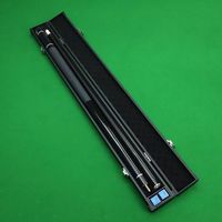 Étui de protection pour queues de billard en cuir PU noir 1/2 pièce, fourni par l'usine, en promotion