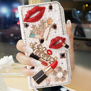Funda de teléfono con tarjeta de billetera de diamante de lujo con purpurina a la moda para iPhone 16 pro Max Bling pu funda con Tapa de cuero funda para mujer 15 Pro 14 - Product Image 2